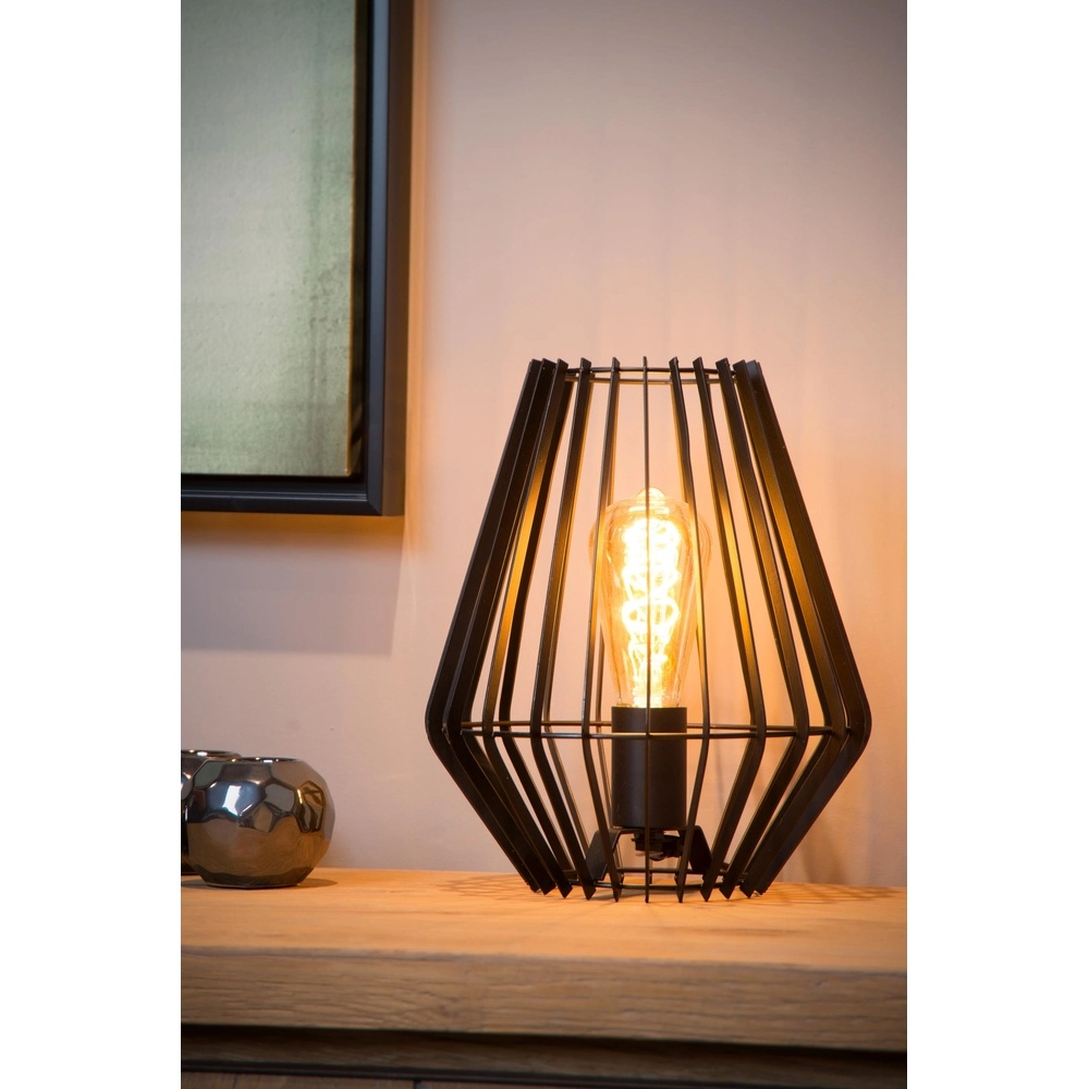 Lampe de table Reda Noir Lucide 5411212782496