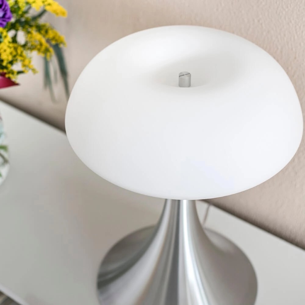 Lampe de table Ancilla 30cm gris métallisé Steinhauer 8712746043716