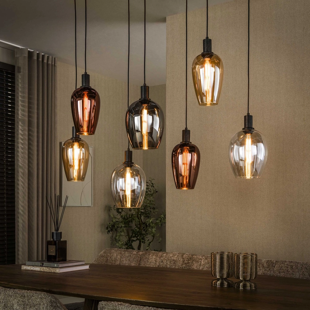Lampe pendante de table à manger Amfora 7 lumières