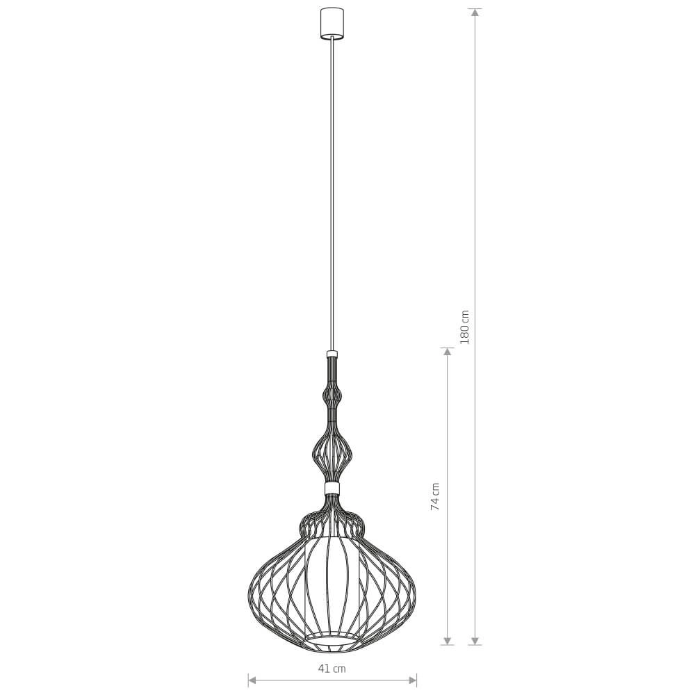 Lampe à main avec tissu Abi Ø 41 cm Lyora 5903139886697