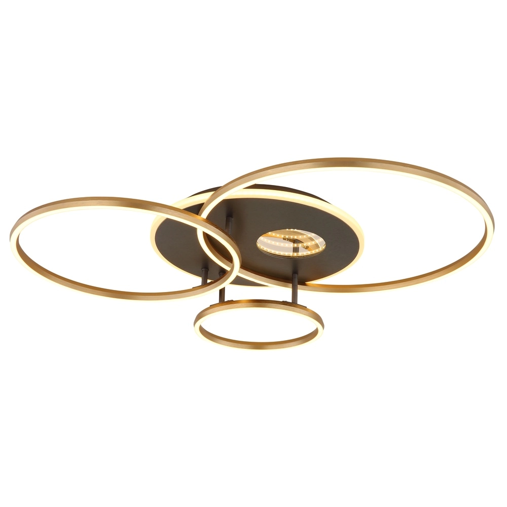 Lampe de plafond moderne Invertina Or 90cm Globo 9007371572403