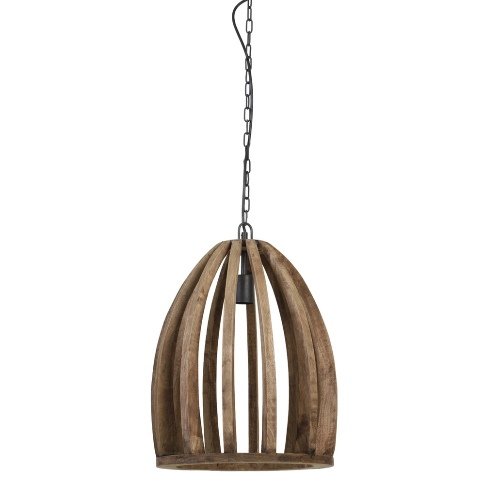 Lampe pendante en bois Haranka Ø 38cm