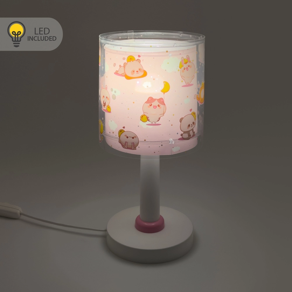 Lampe de table pour enfants Kawaii Friends Lueur rose dans le noir Dalber 8420406002200