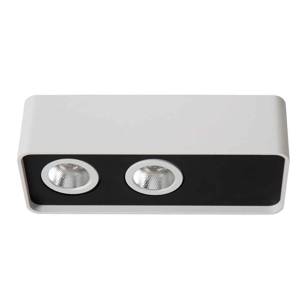 Lampe de plafond à deux lumières Angular Blanc Premium by Lucide 5411212234407