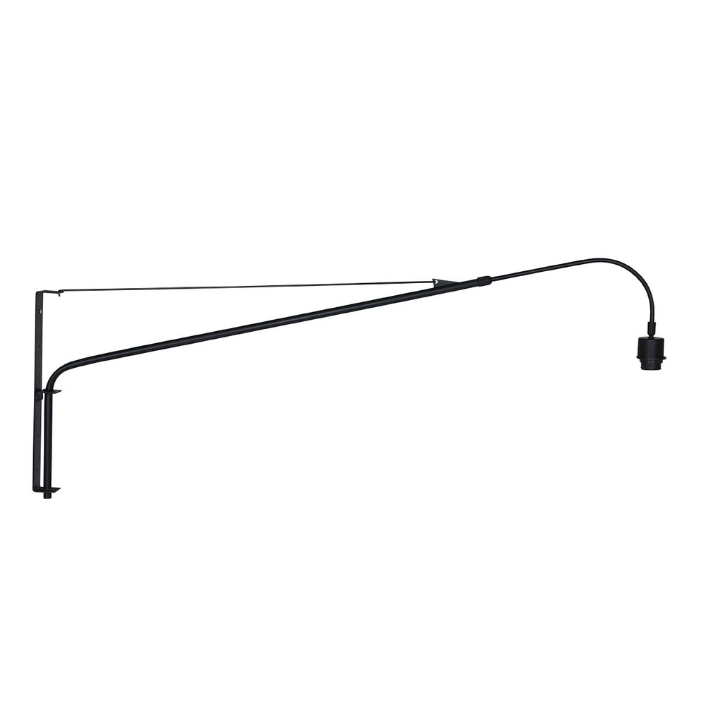 Applique murale Elegant Classy avec rotin et capot noir Steinhauer 8712746182446