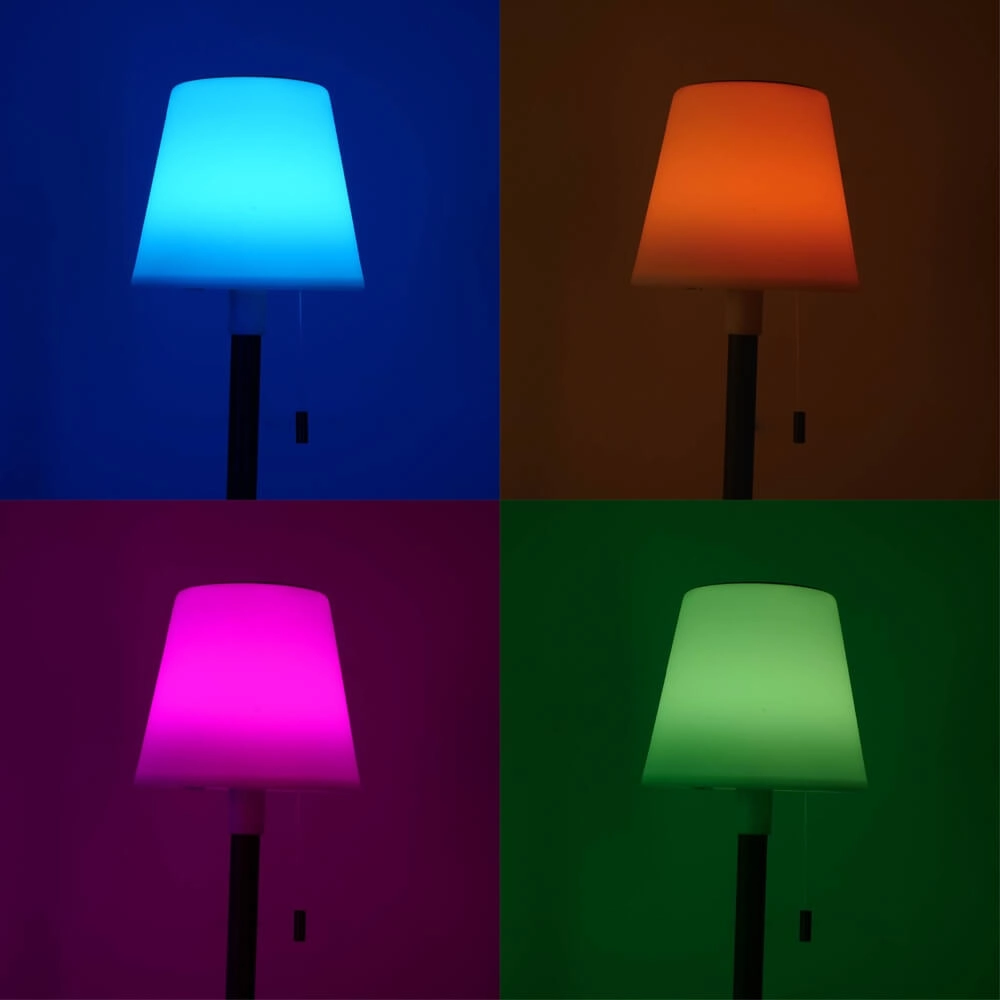 Lampe de terrasse design Montapalma Noir avec cône blanc Eglo 9002759758882