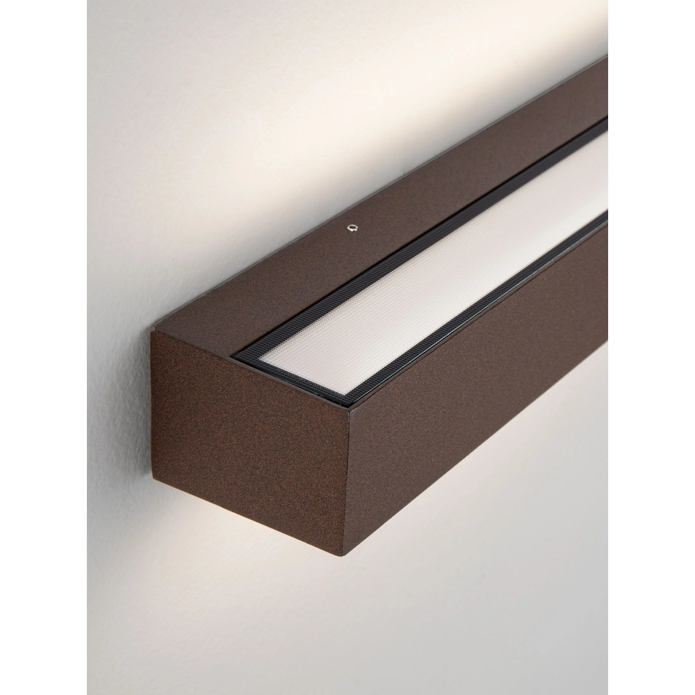 Lampe murale élégante Lane brun rouille 36cm - 28W Lyora 5212017496836