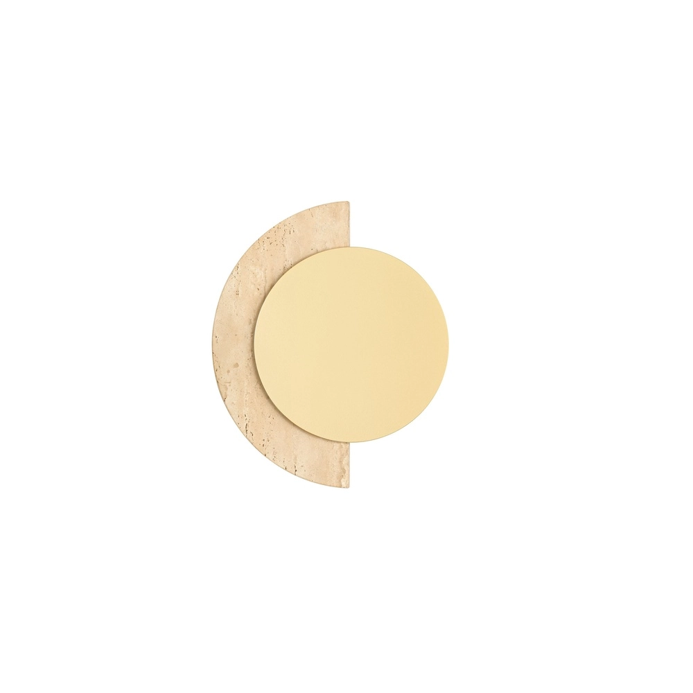 Lampe murale de conception Molli travertin Ø 21cm Lyora 5212063501317