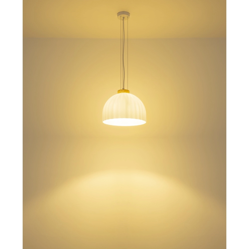 Lampe suspendue Swanson blanc Ø 30cm Globo 9007371589999