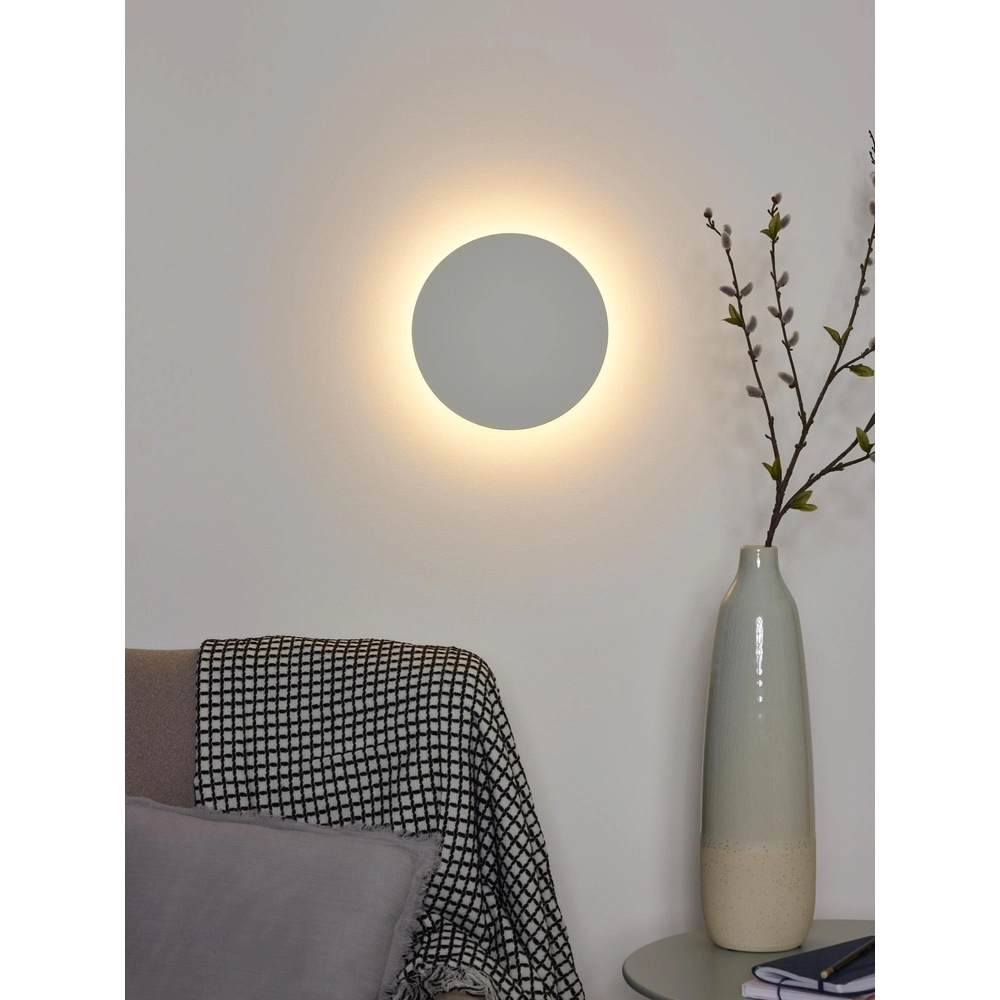 Lampe murale de conception Eklyps Led Ø 25 cm de blanc Lucide 5411212460264