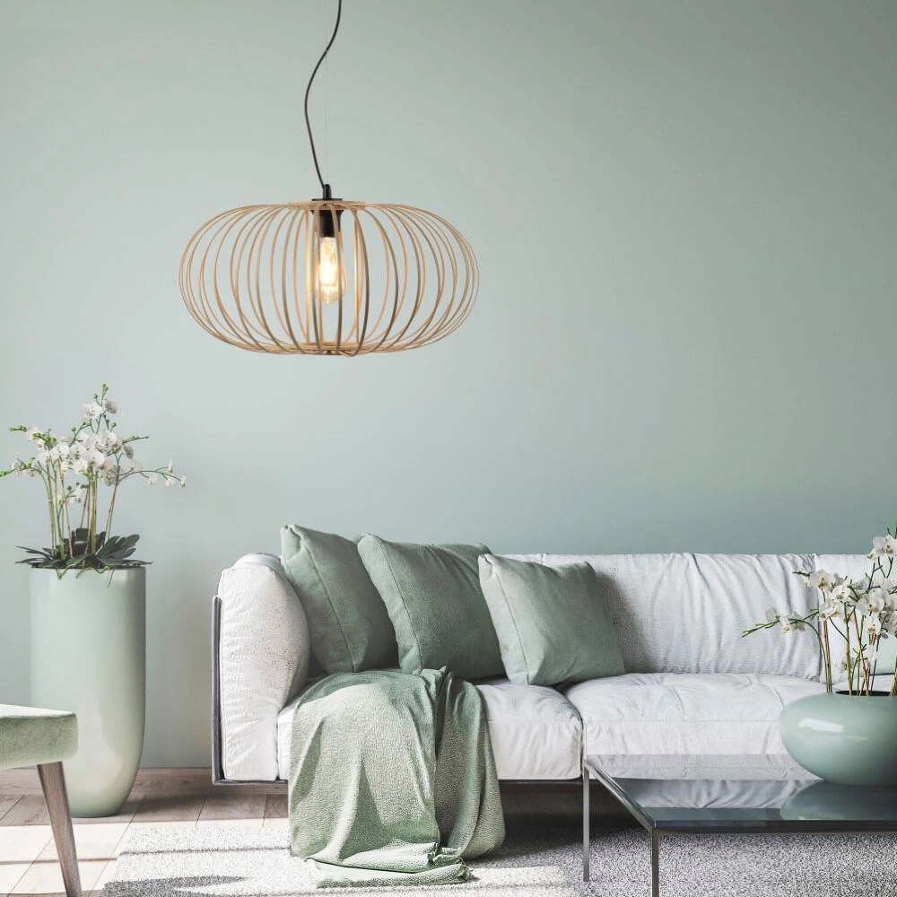 Lampe suspendue en bois Racoon Ø 50 cm Just Light 4043689986810