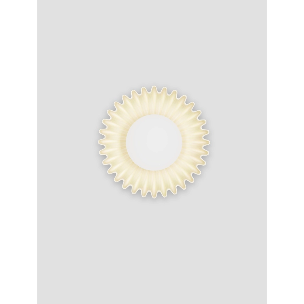 Applique murale Petel crème avec verre blanc Lyora 5212017483959