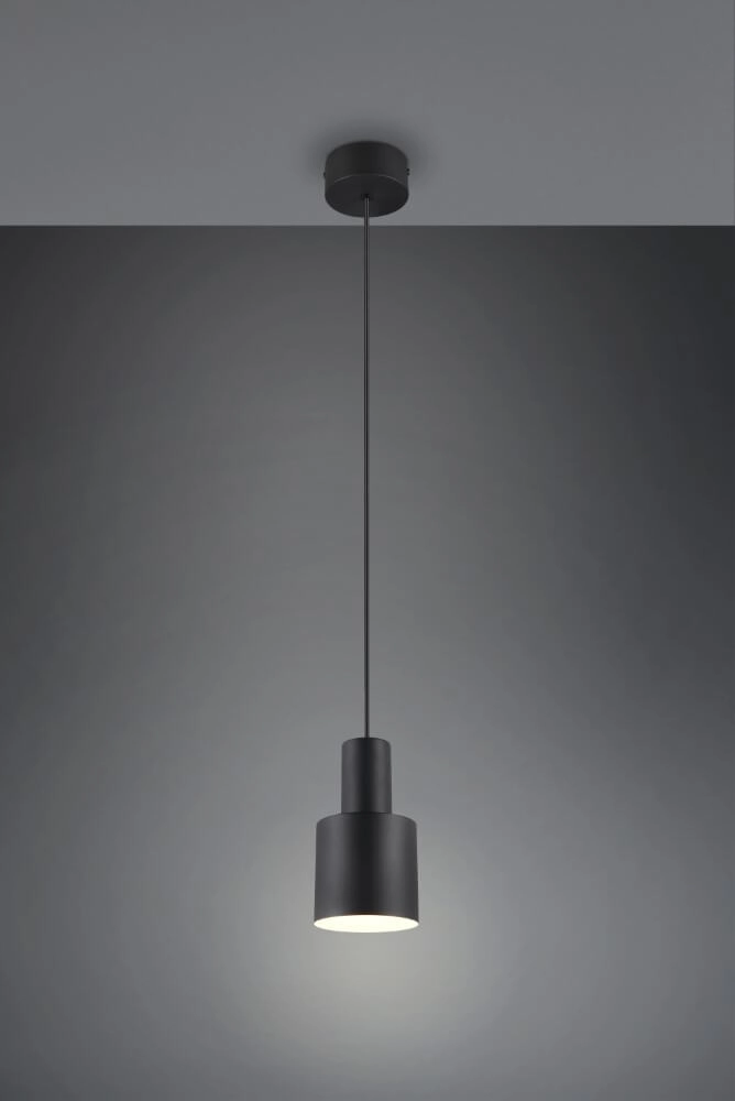 Pendule noire Agudo Ø12cm