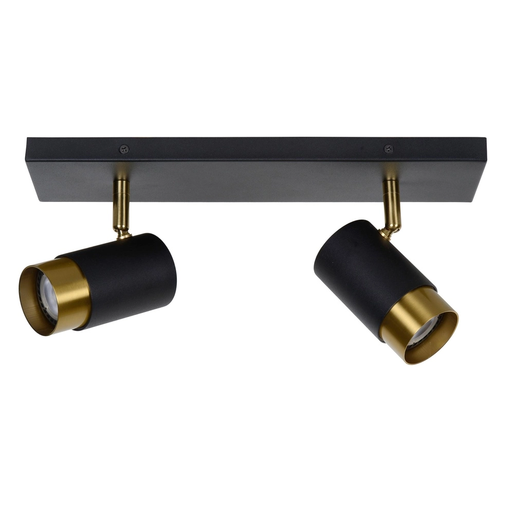 Projecteur de plafond Floris Double Noir