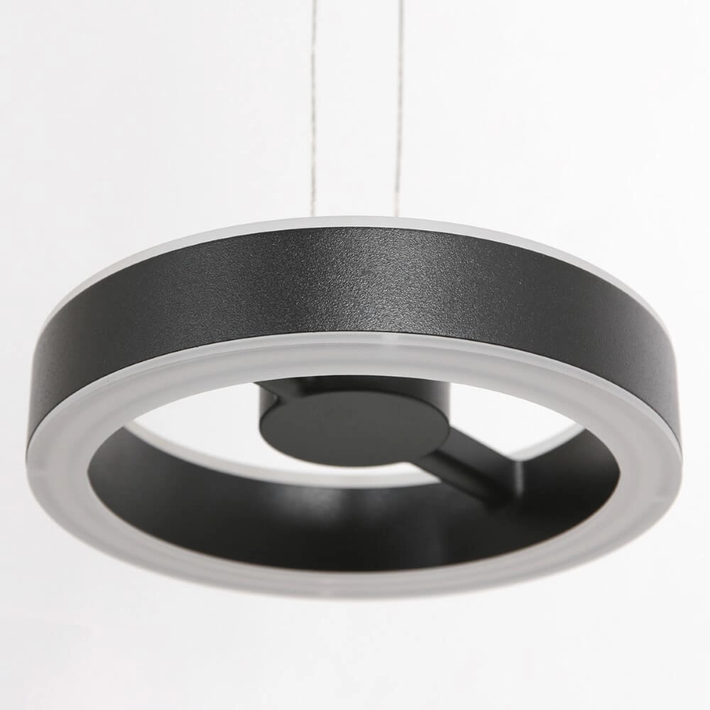 Lampe suspendue de cuisine Piola noir Steinhauer 8712746167337