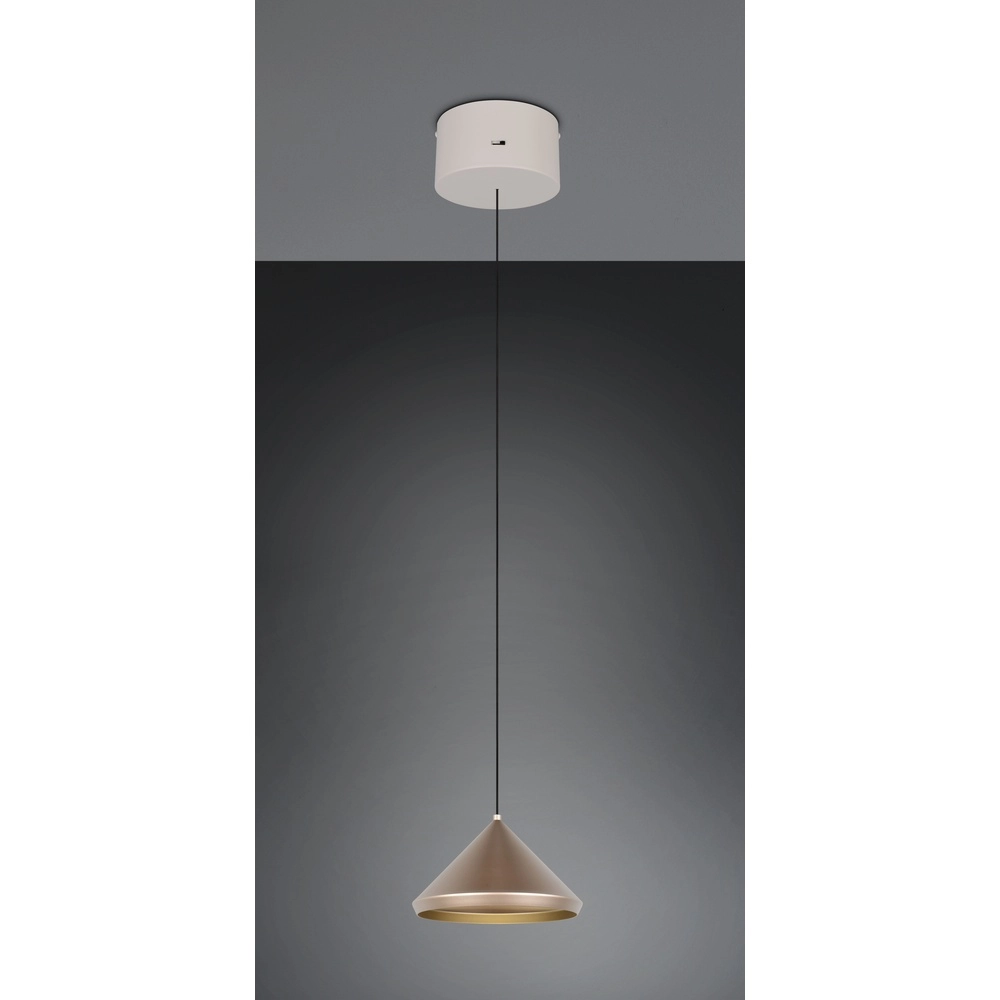 Suspension moderne Laguna Ø 18cm marron café Trio 4017807671070