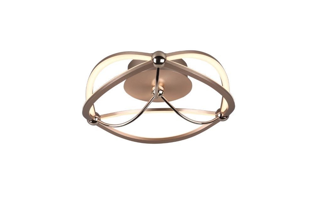 Plafonnier en bronze Charivari Ø 41cm Trio 4017807461121