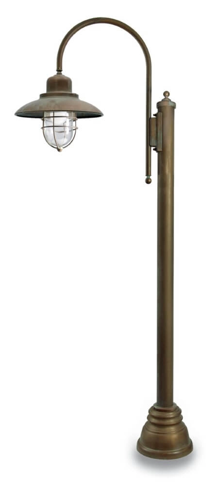 Lampe sur pied Patio Cage S - laiton vieilli Lampe sur pied Patio Cage S - laiton vieilli