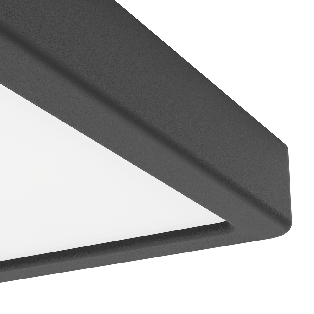 Lumière LED de plafond Fueva 6 Carré - Noir - 15x15cm Eglo 9008606330102