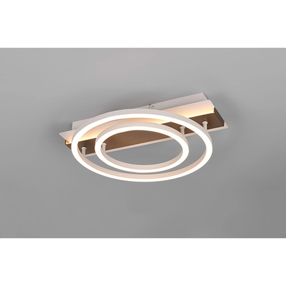 Lampe de plafond Romy Marron moka 35cm Trio 4017807702996