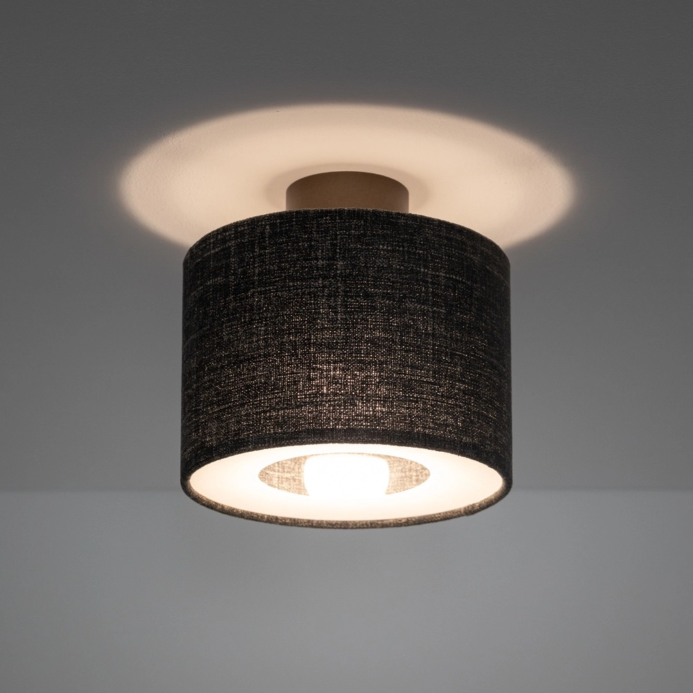 Lampe de plafond Amarela Mélange noir Ø 23cm Lyora 5903139116572