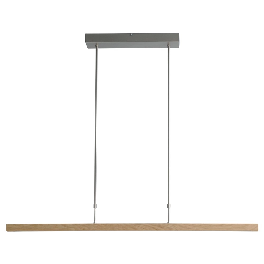 Lampe suspendue Oak nickel avec bois 104cm Masterlight 8718121192215