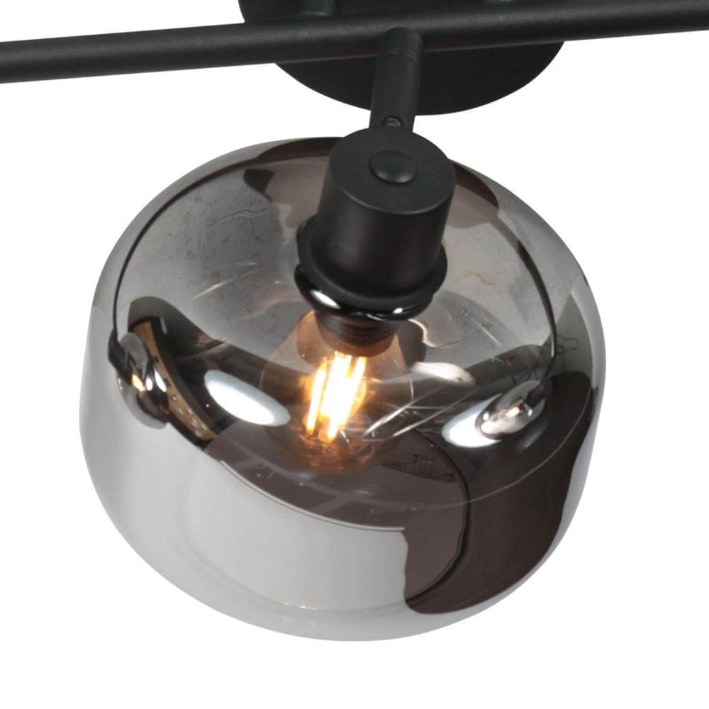 Plafonnier noir Tenebris 3 lumières Steinhauer 8712746178128