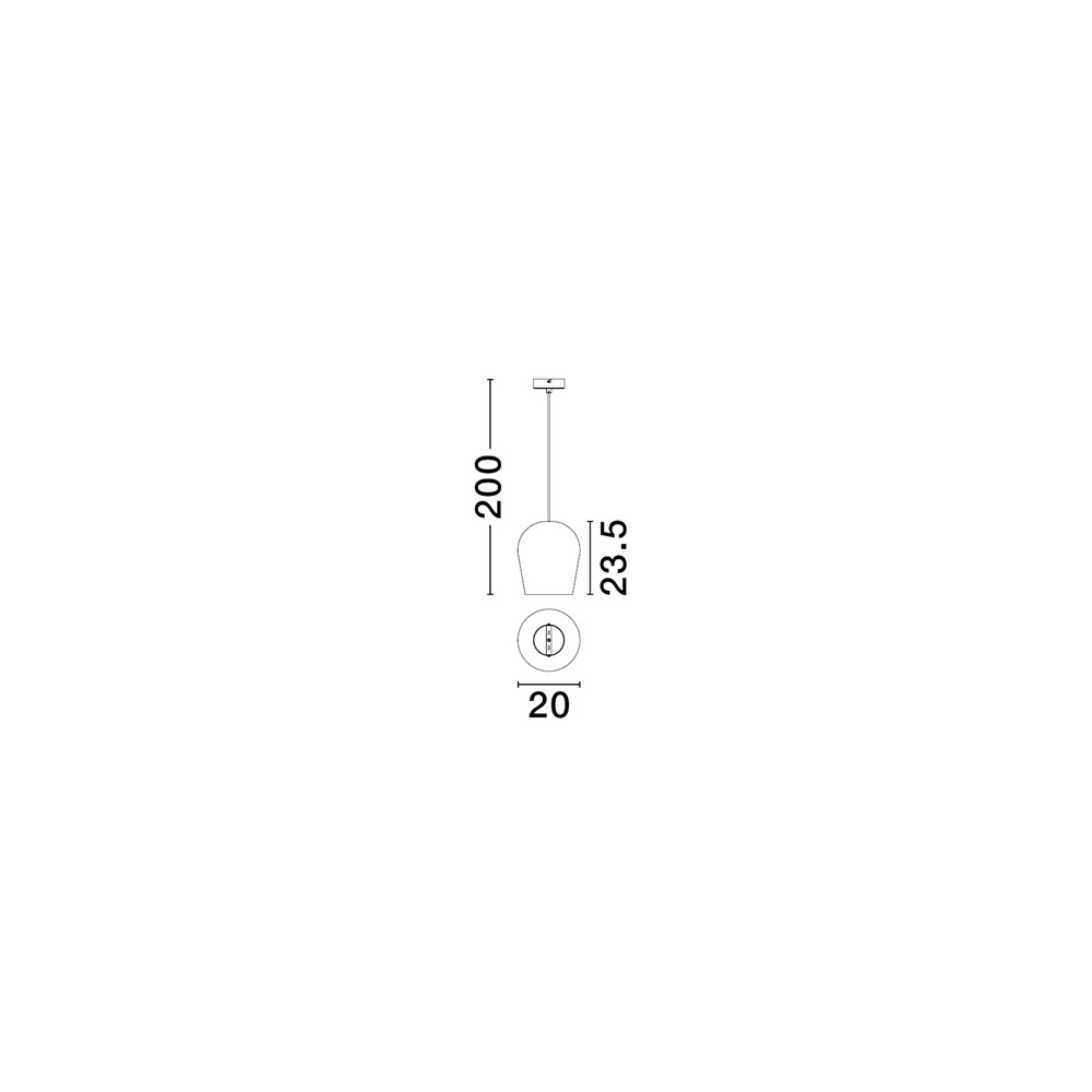 Suspension Omio Ø 20cm brun terre Lyora 5212017468895