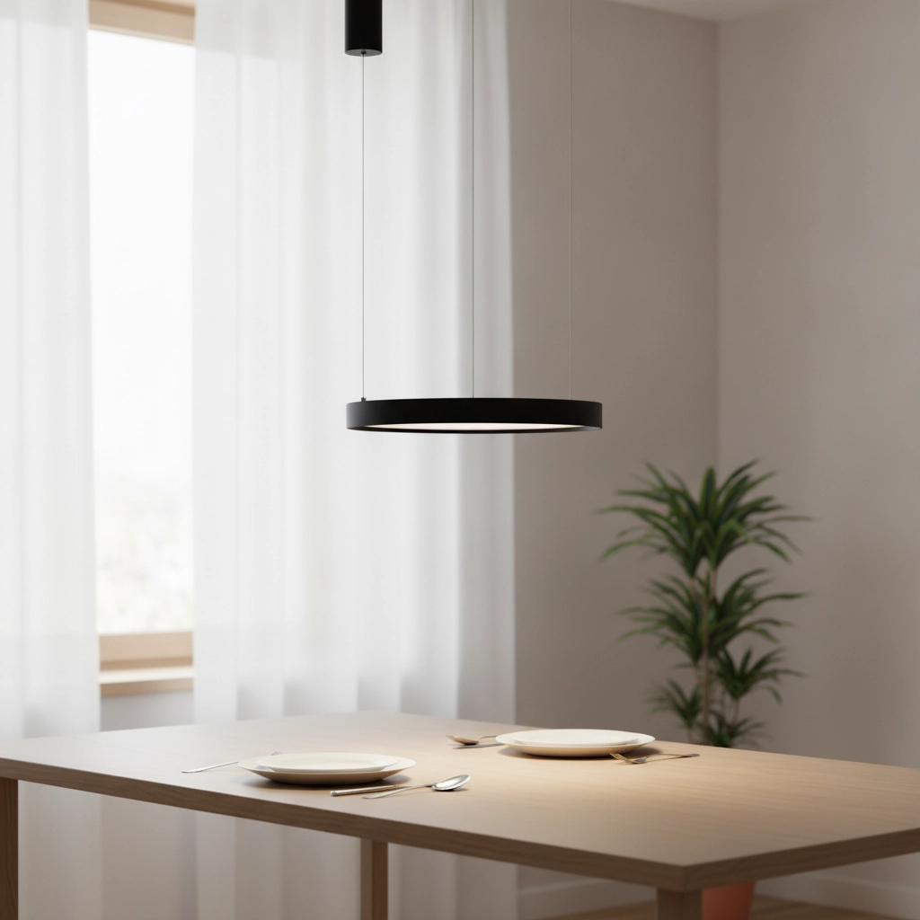 Suspension ronde Perrine noir Ø 40cm