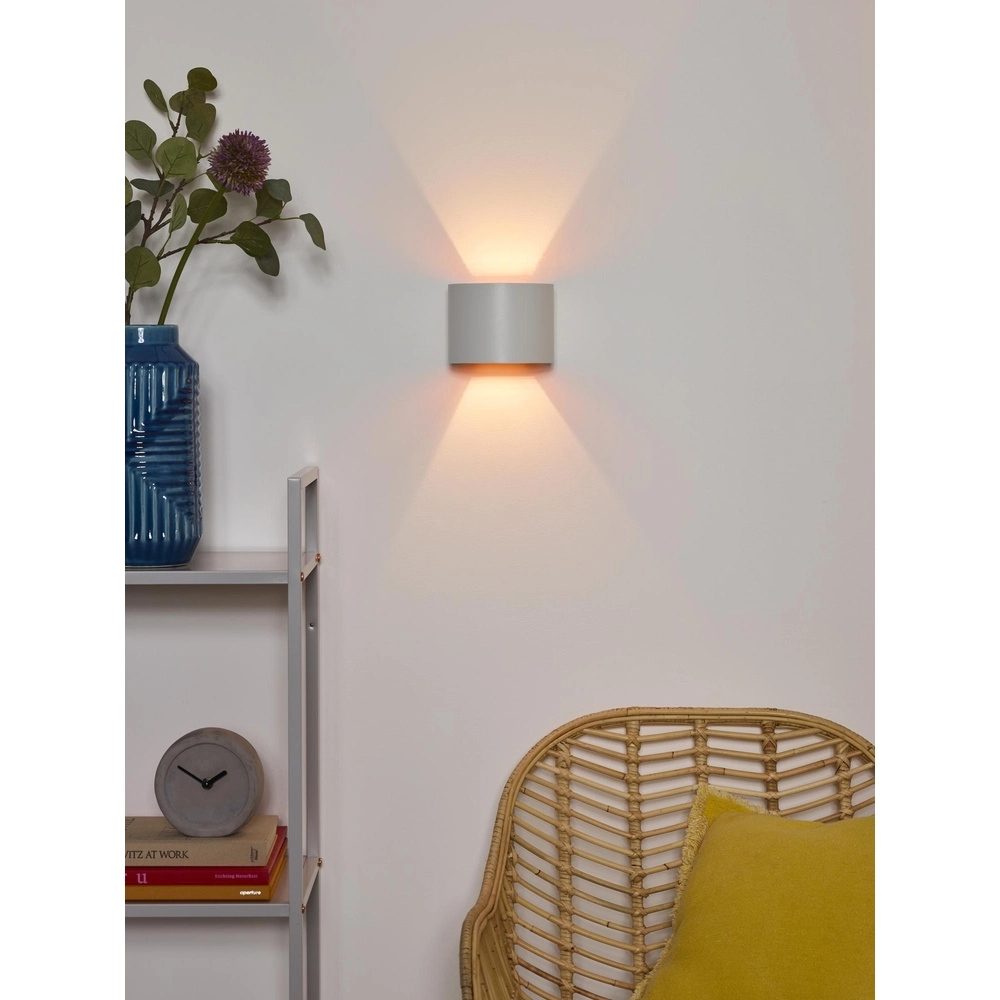Tache de mur arrondi Xio 2700K blanc Lucide 5411212091918