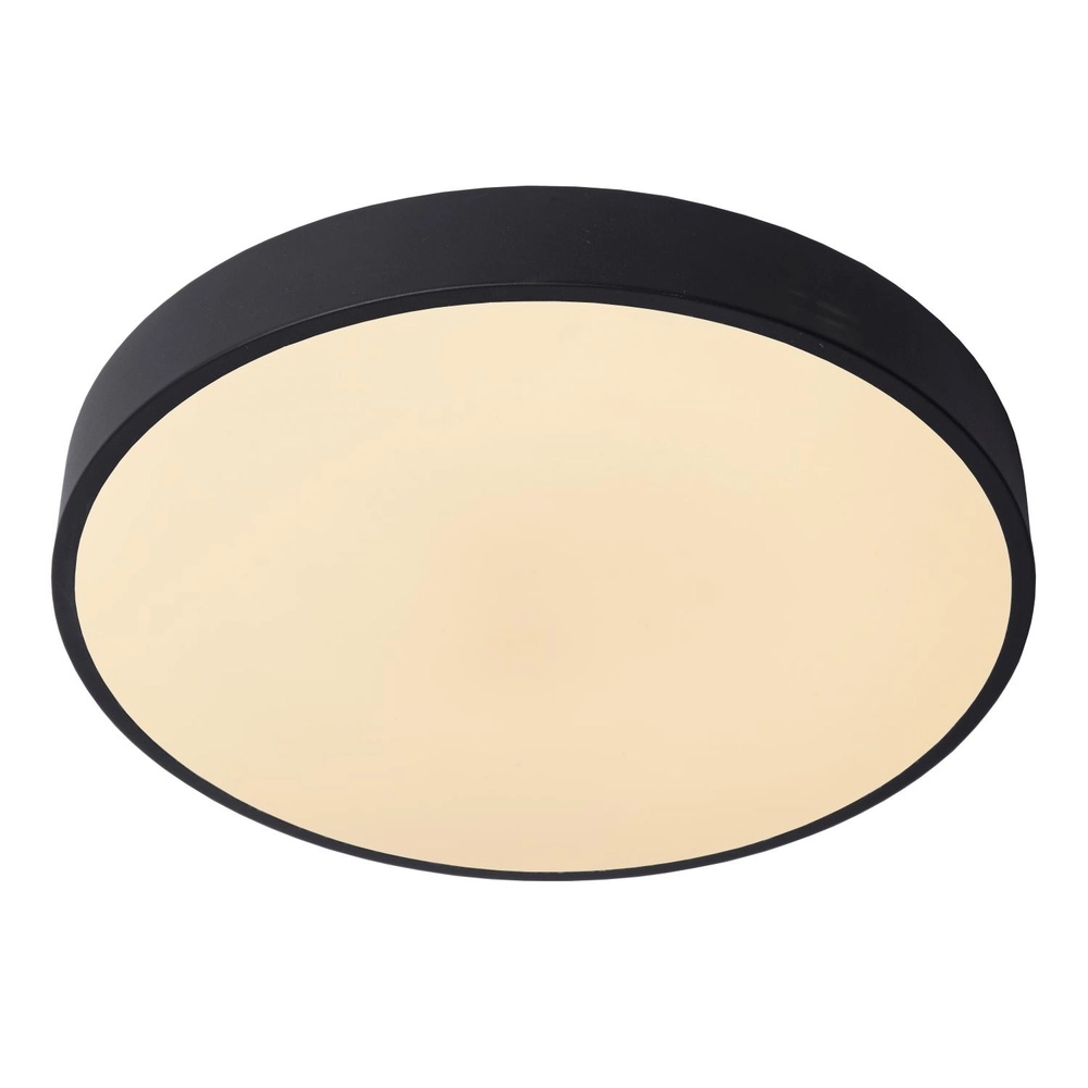 Éclairage de plafond Unar Ø 39,5cm - 2700K - noir Lucide 5411212791894