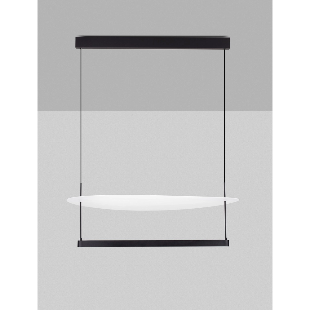 Suspension design Diona Ø 80cm noir avec blanc Lyora 5212017451446