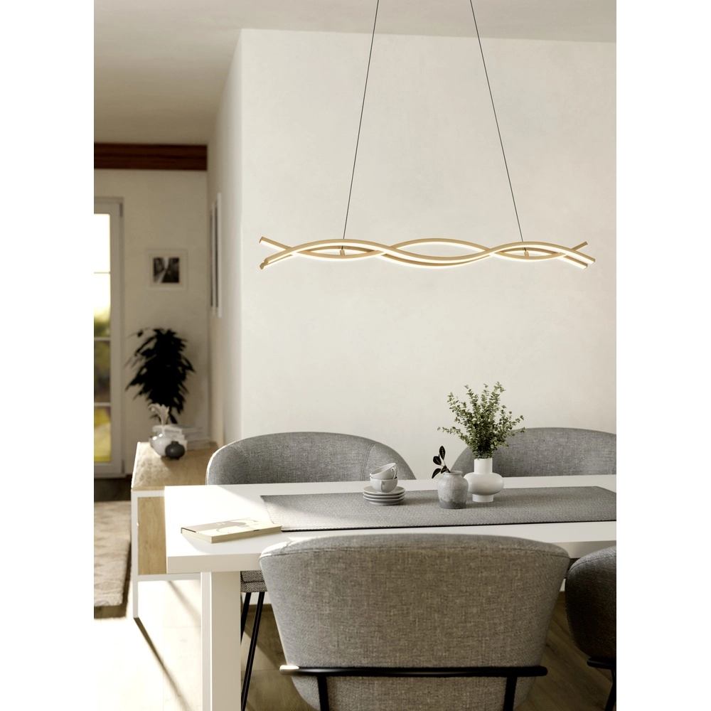 Suspension LED en forme de bois Lasana 4 90 cm Eglo 9008606310326
