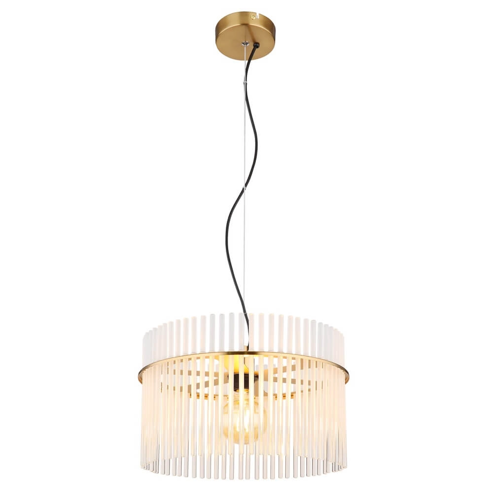 Suspension dorée Gorley avec verre Ø 40cm Suspension dorée Gorley avec verre Ø 40cm