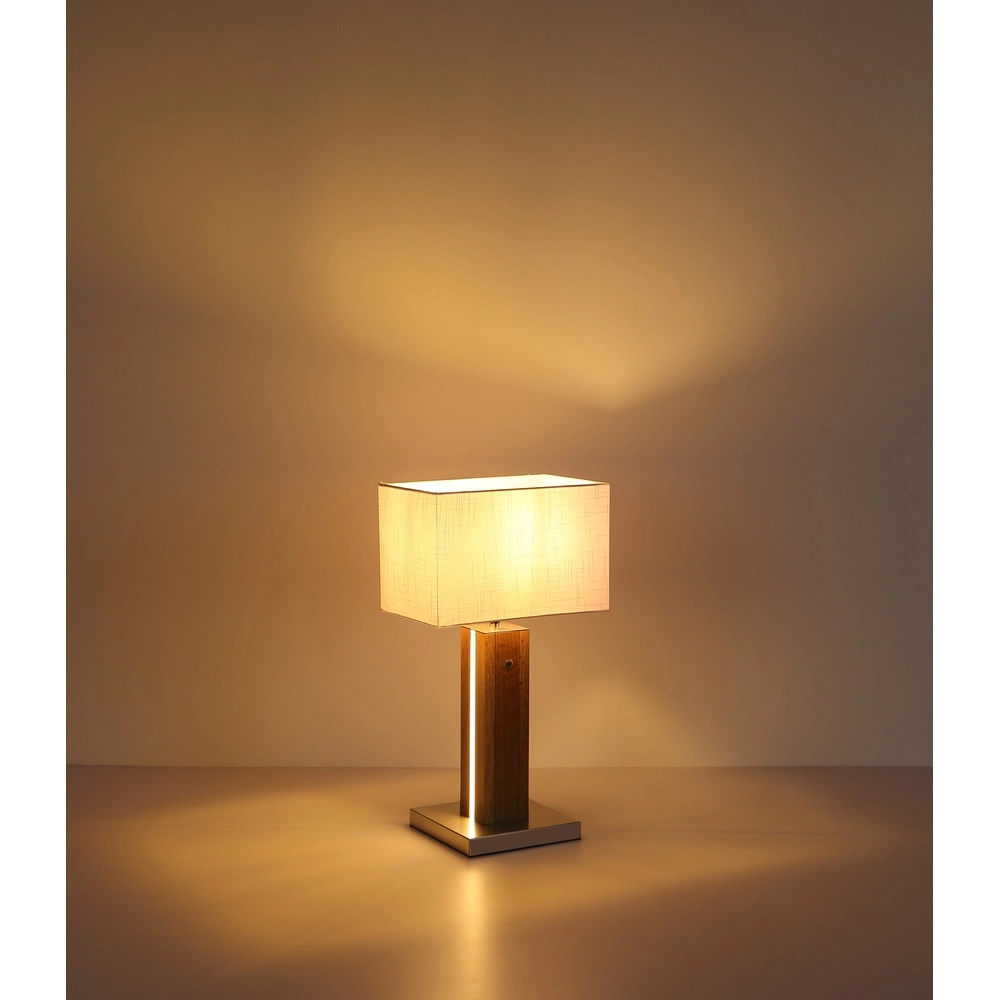 Lampe de table en bois Forest avec capot Globo 9007371592333