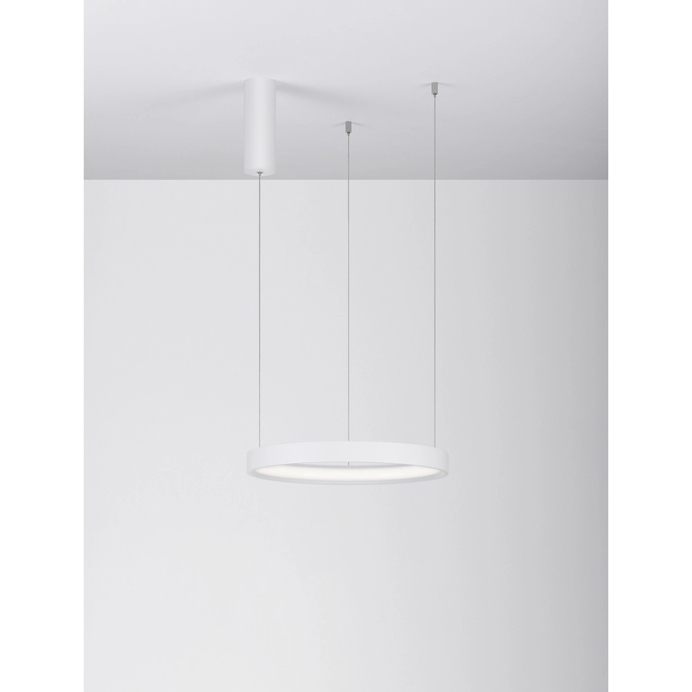 Suspension ronde Perrine blanc Ø 40cm