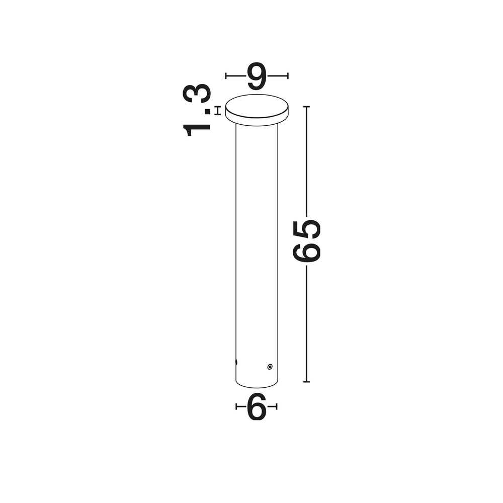 Éclairage de chemin moderne Bast gris foncé 65cm - 2700K Lyora 5212017497635
