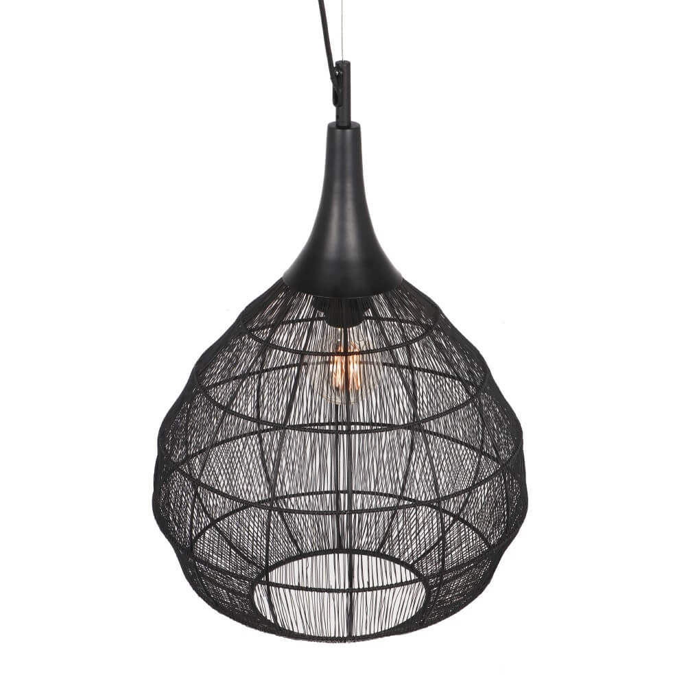 Lampe suspendue ronde Soraya Ø 42 cm - noir Trio 4017807617450