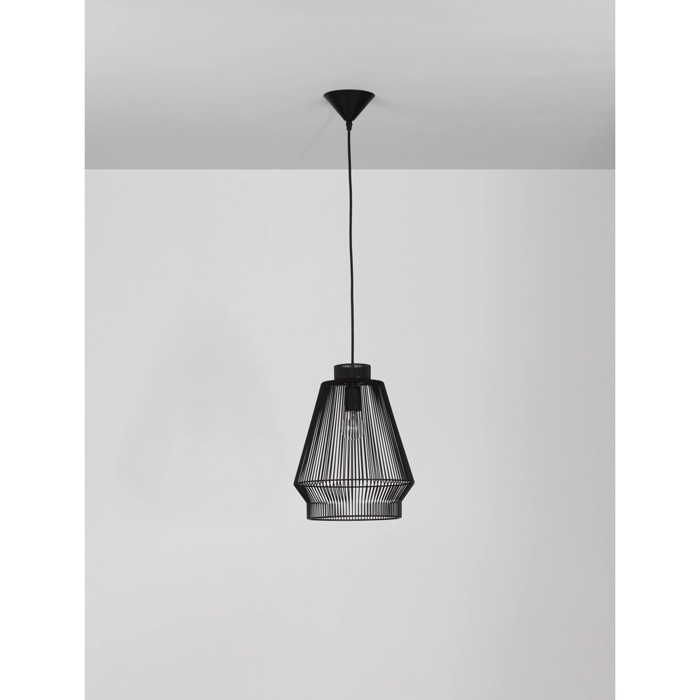 Suspension Bohème Bredo Ø 27,5cm noir Lyora 5212017438898
