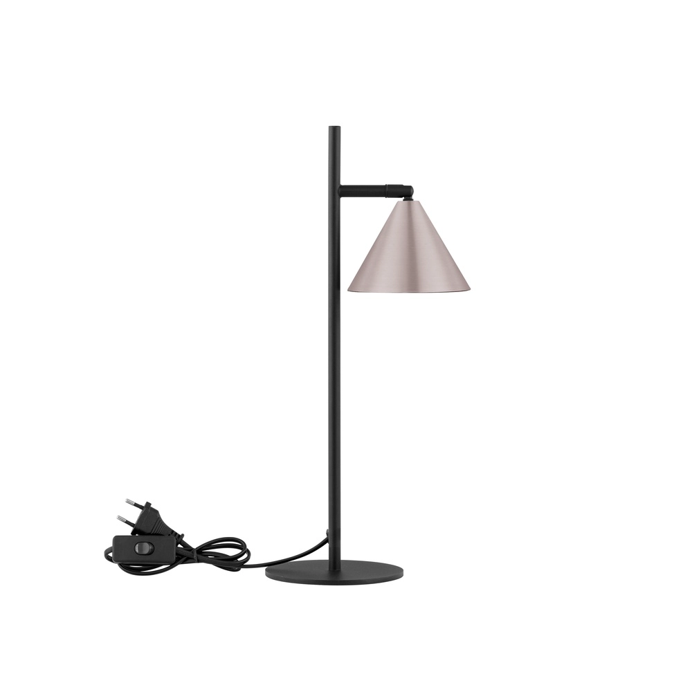 Lampe de table Conico noir avec brun café Lyora 5212017475466