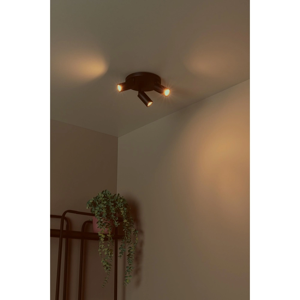 Projecteur de plafond Ritmo mini GU10 3-light black Lucide 5411212094001