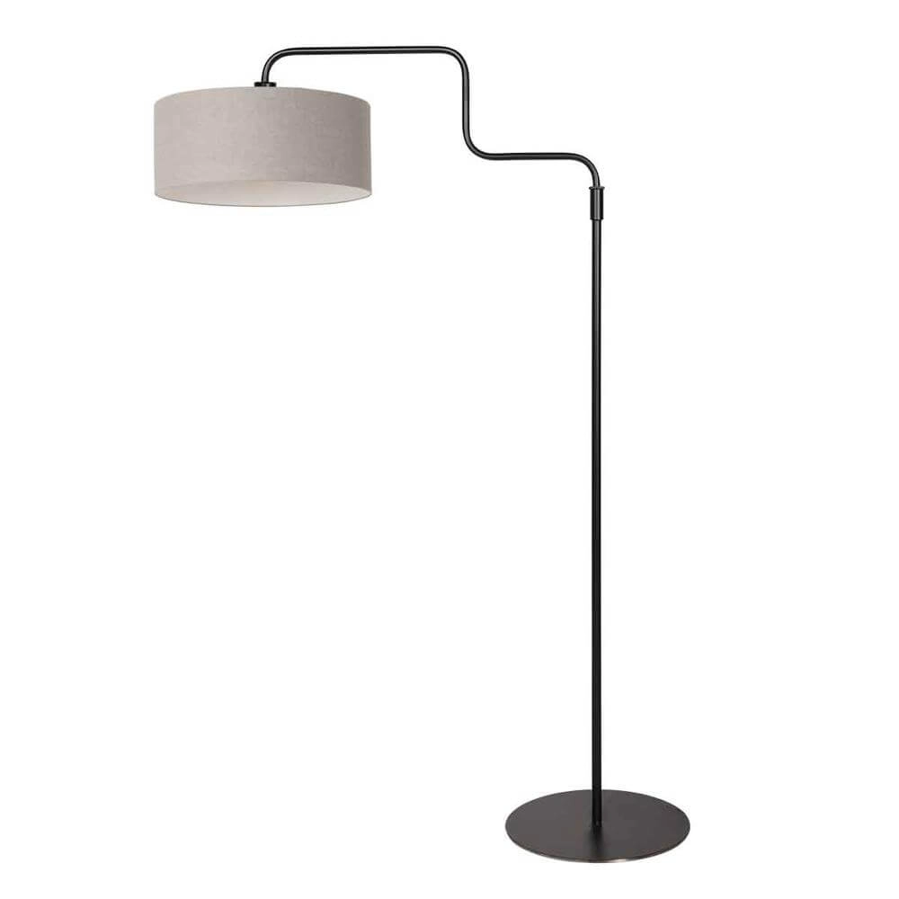 Lampadaire Bloeba Noir avec capuche grise Steinhauer 8712746176957