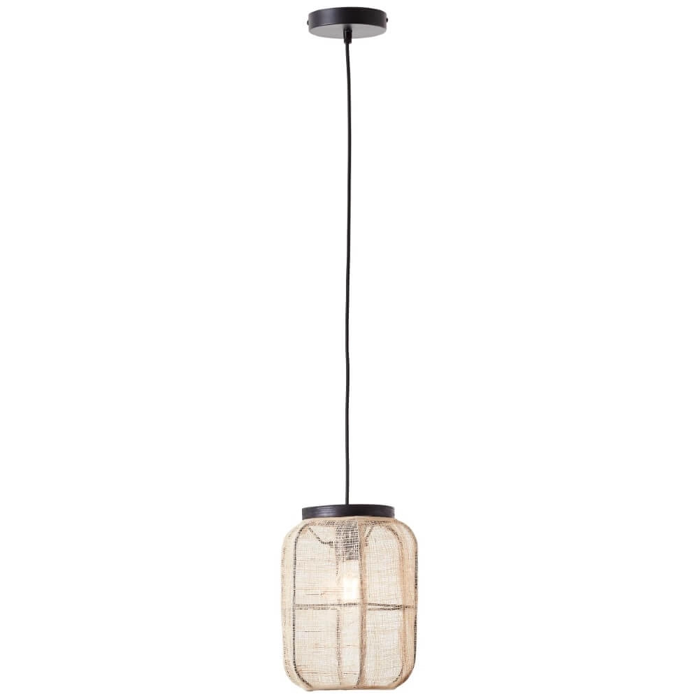 Lampe suspendue en tissu Tanah Ø 22 cm Brilliant 4004353399343