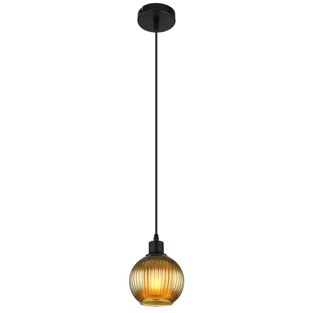 Suspension Zumba verre vert Ø 15cm