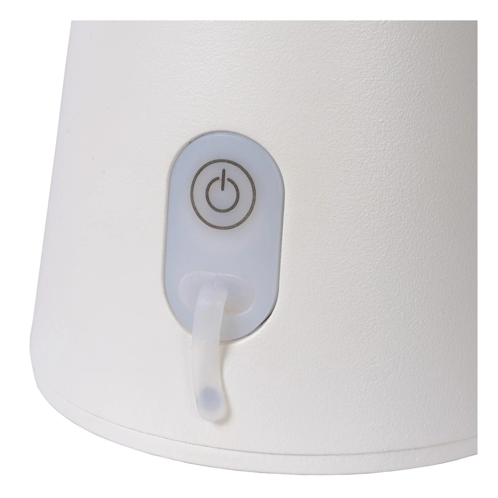Lampe de table blanche La Donna Rechargeable Lucide 5411212271778