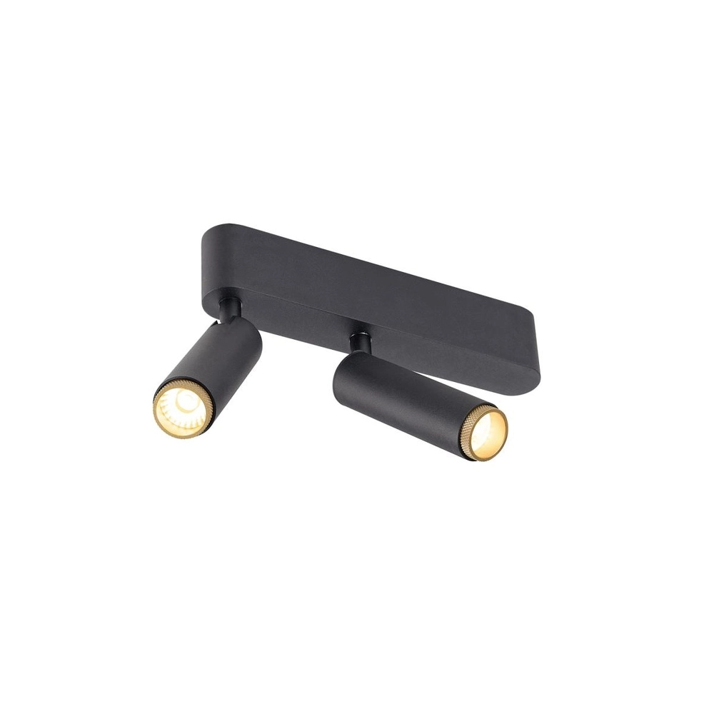 Spot monté en surface Grip! S 2 lumières noir 3000K SLV 4024163304894