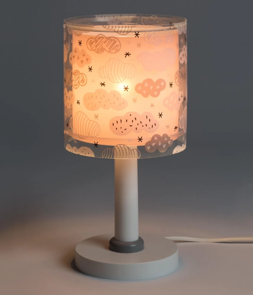 Lampe de table pour chambre d'enfant Clouds rose tendre Dalber 8420406800486