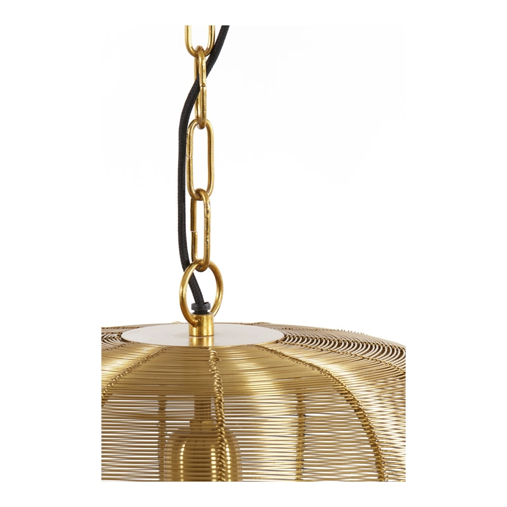 Lampe pendante dorée Adeta Ø 31cm Light & Living 8717807601041