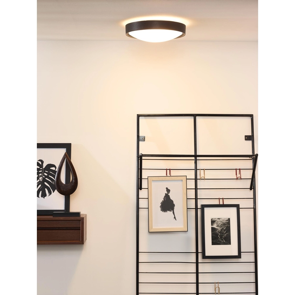 Éclairage de plafond Lex Ø 33cm noir Lucide 5411212082312