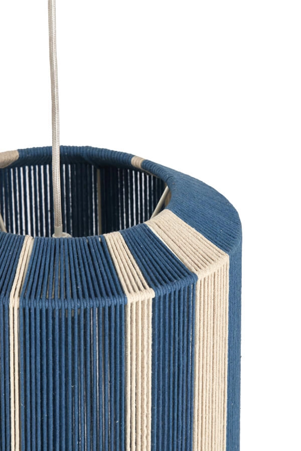Suspension Kozana bleu avec crème Ø 30cm Light & Living 8717807716790